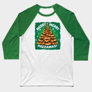 Christmas - Merry Pizzamas, Christmas Pizza. pizza lover funny Baseball T-Shirt